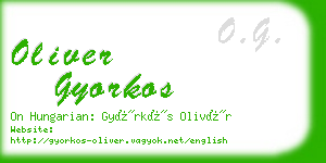 oliver gyorkos business card